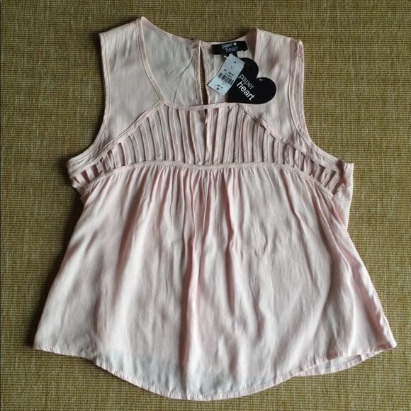 NWT LF Paper Heart caged crop tank. Sz 10 - Picture 1 of 3